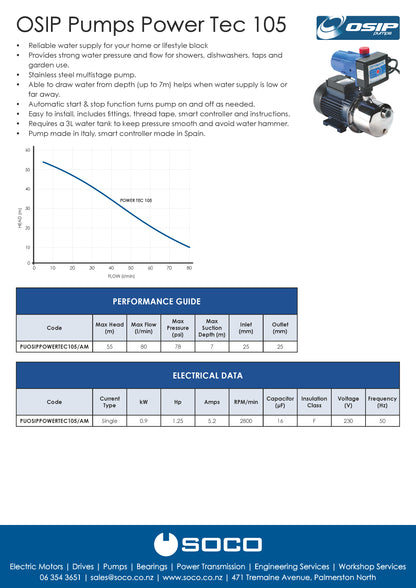 OSIP Pumps Power Tec 105